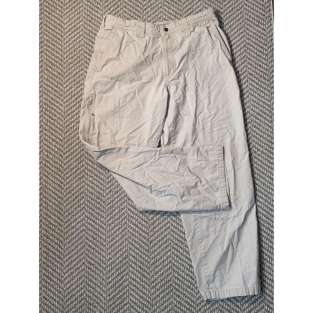 Columbia Men's Size 36x32 Roc Tan Khaki Cotton Utility Cargo Hiking Pants